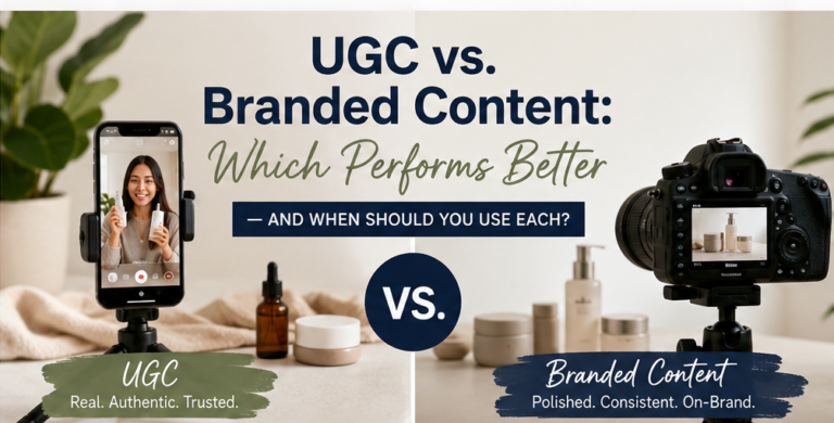 UGC vs. branded content comparison